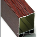Construction de grain en bois de polissage Aluminium Profil de porte de fenêtre Profil en aluminium